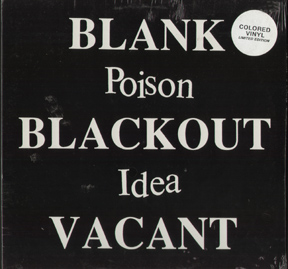 POiSoN idea ( 1992 ) - 'bLaNk, bLaCkOUT...' ORiG STiLL SEaL'd!!!